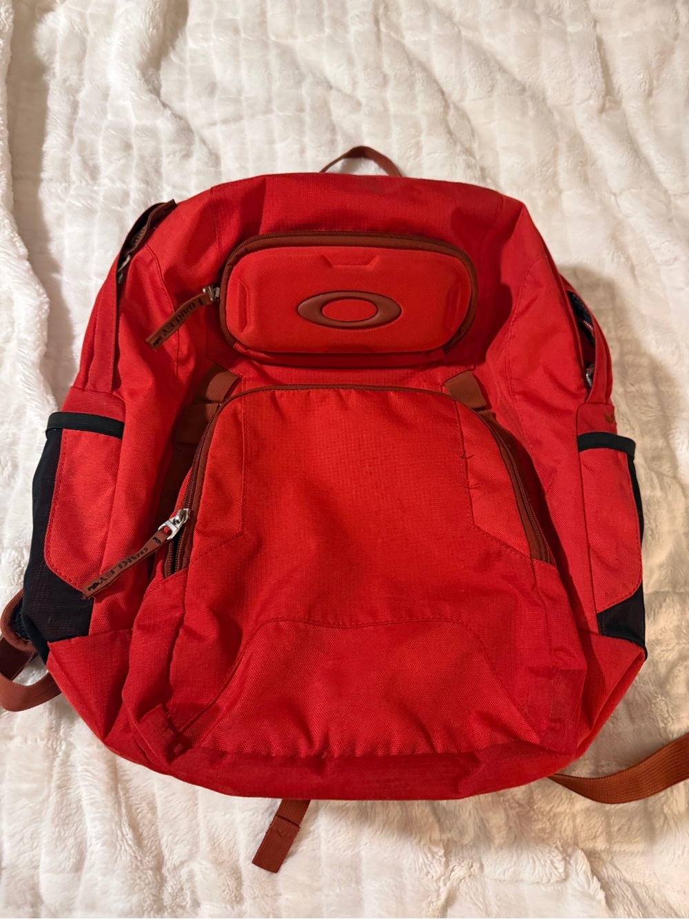 Oakley Red Men's Backpack with Black Accents
